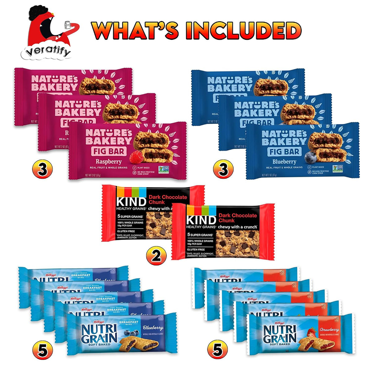 Veratify Mixed Snack Box, 66 Count