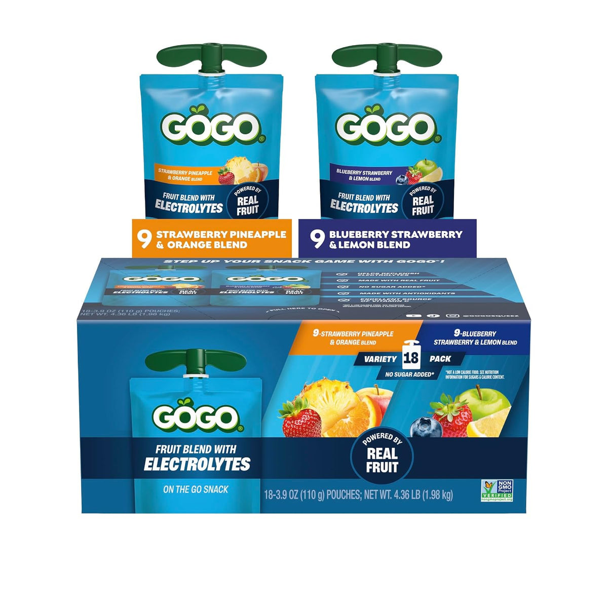 GoGo SqueeZ Fruit Blend Pouches