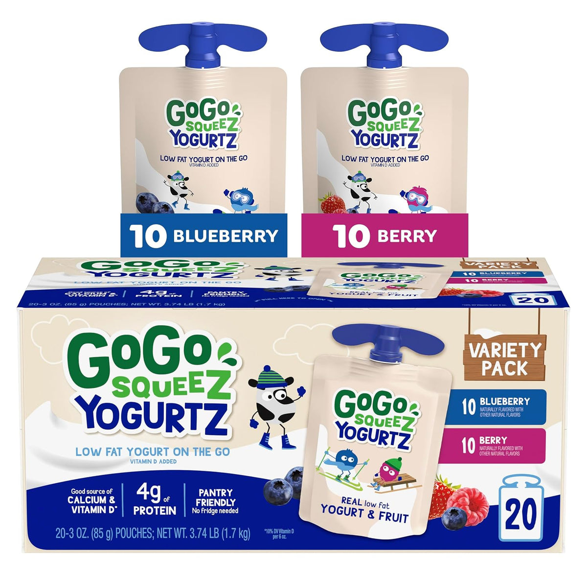 GoGo SqueeZ Yogurt Pouches