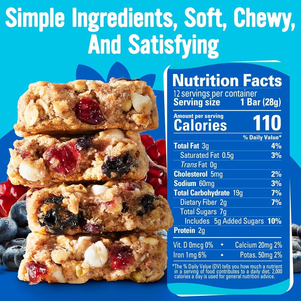 Cooper Street Blueberry Pomegranate Granola Bars