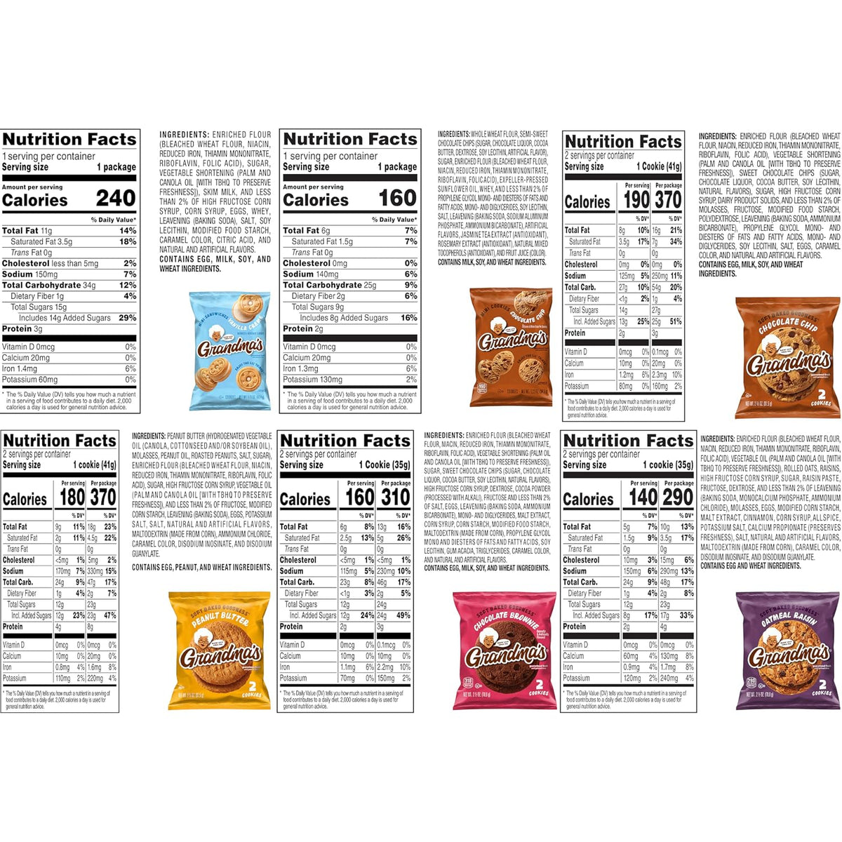 Grandma's Chocolate Cookie Variety Pack