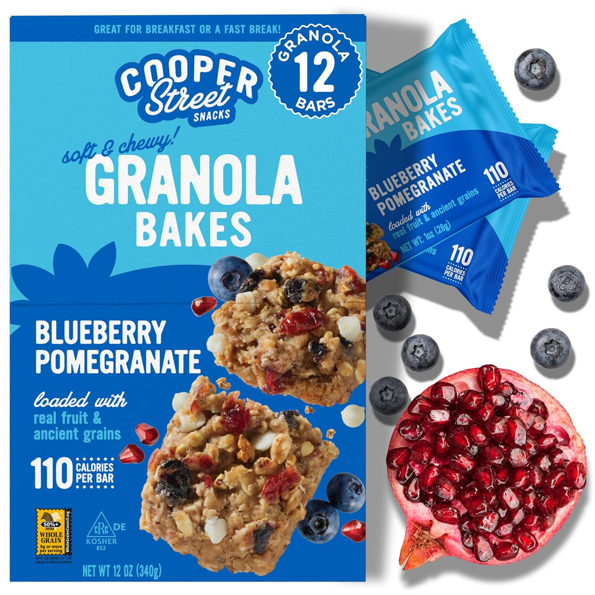 Cooper Street Blueberry Pomegranate Granola Bars