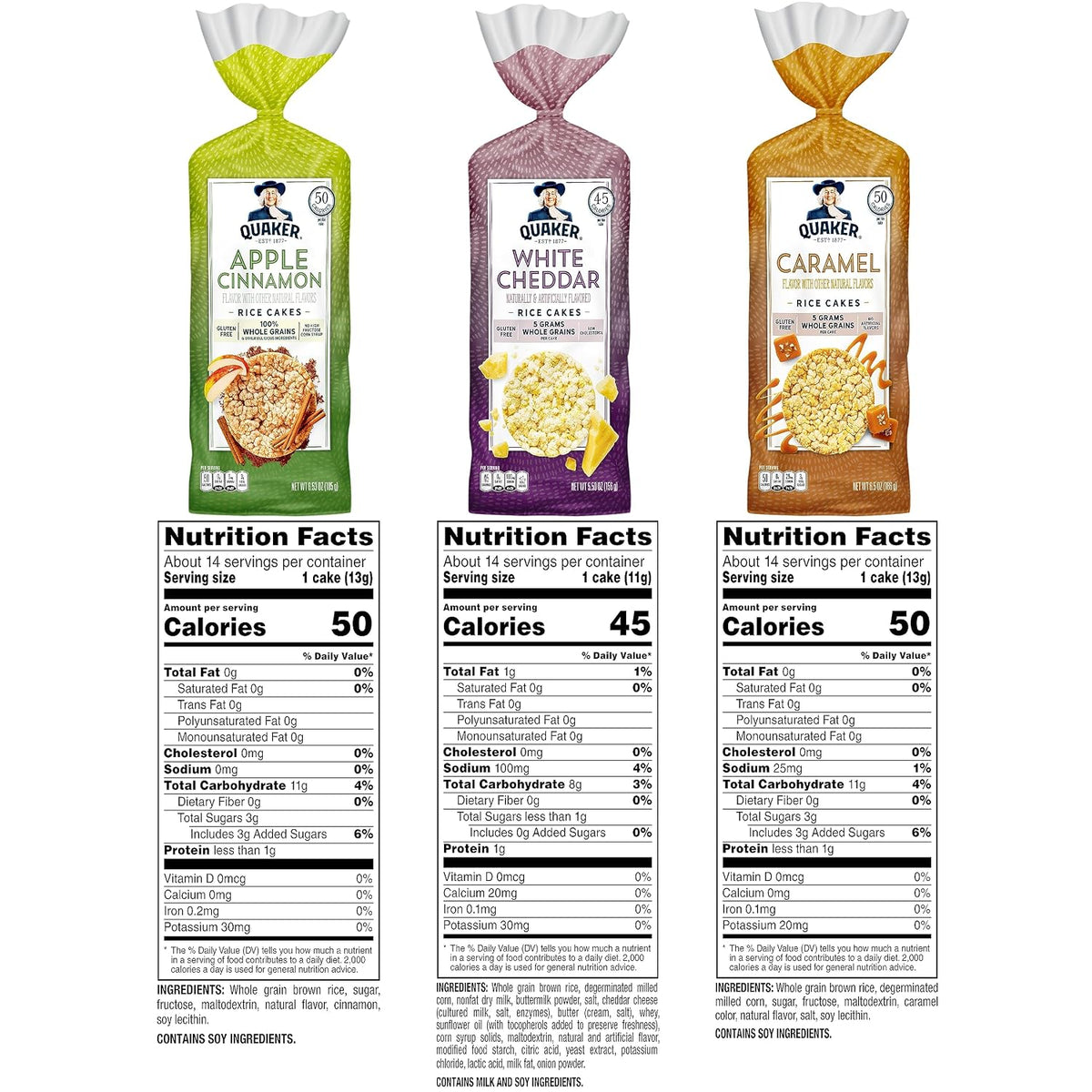 Quaker Large Rice Cakes Variety Pack